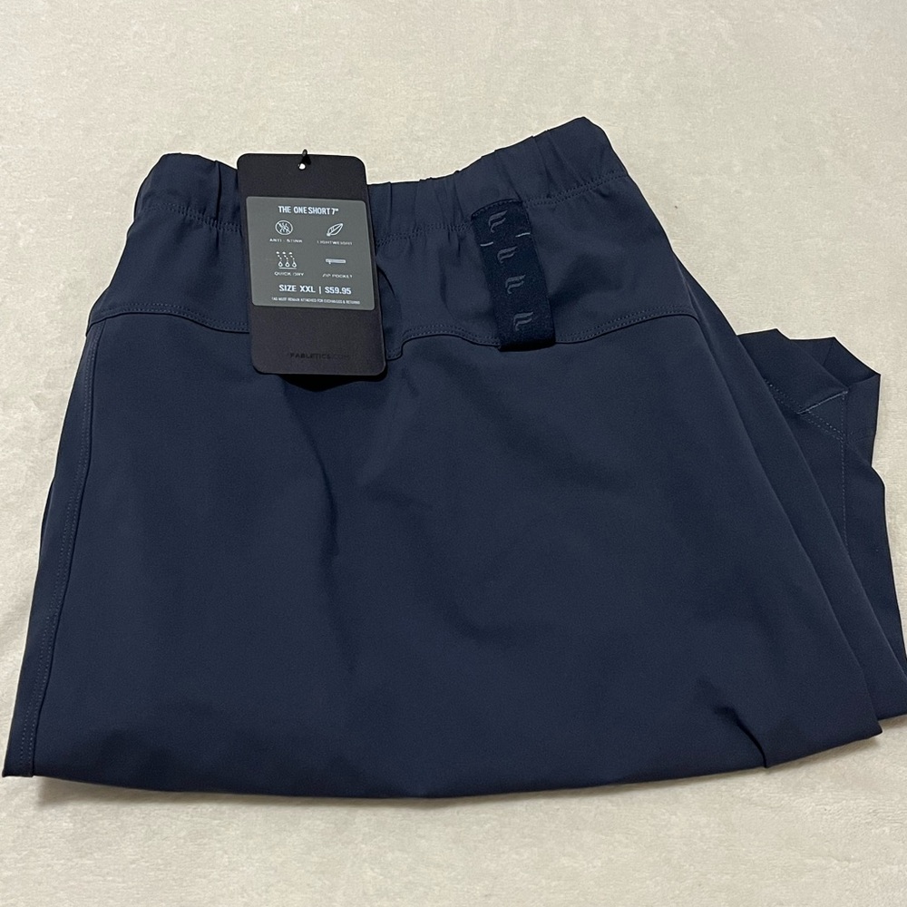 Fabletics NWT Men’s 7” The One Shorts Navy